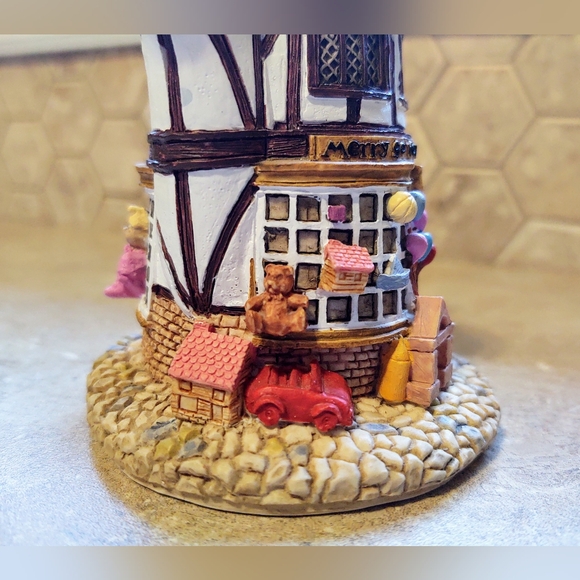 Vtg Hometown Teapot Cottages Merry Go Round Shop - Picture 7 of 13